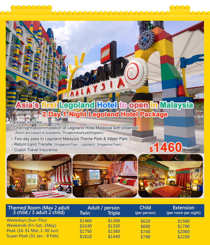 Break Into The Latest Hotel Legoland Malaysia With A 2d1n Package From Hk 1460 Include Entry Ticket For Theme Park Water Return