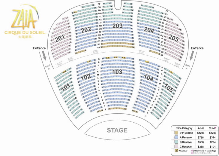 Theater Seating Chart